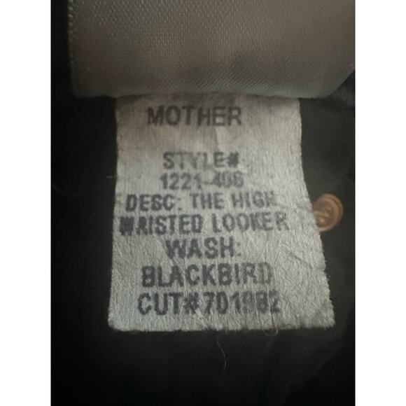Mother High Waisted Looker Jeans in Blackbird Sz 27 Stretchy Skinny Ankle *Flaw - Picture 11 of 12